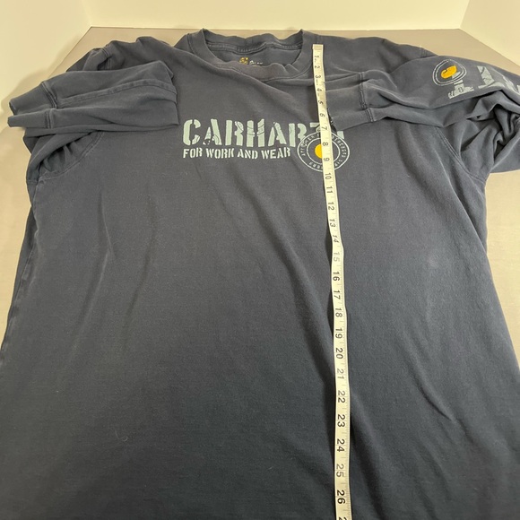 Carhartt Navy Workwear Cotton Original Fit Men’s X-Large Long Sleeve(flaw) - Picture 8 of 8